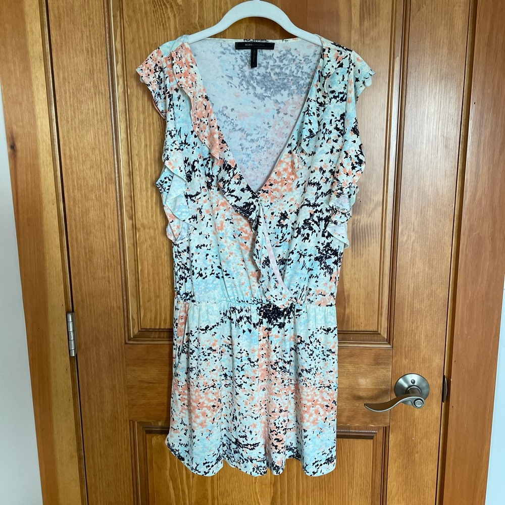 BCBGMaxAzria Printed Romper